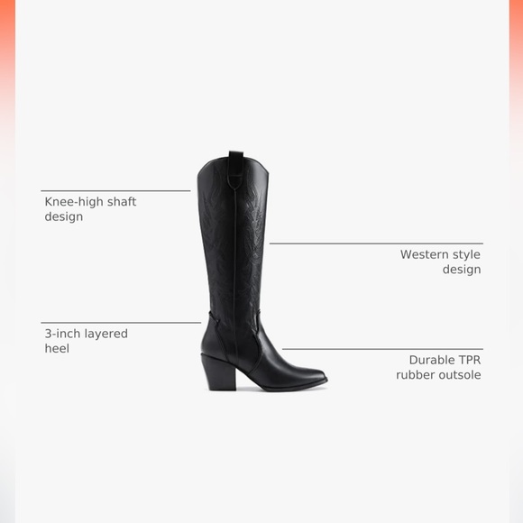 Brand New Size 8 Cowboy Boots - Picture 5 of 5